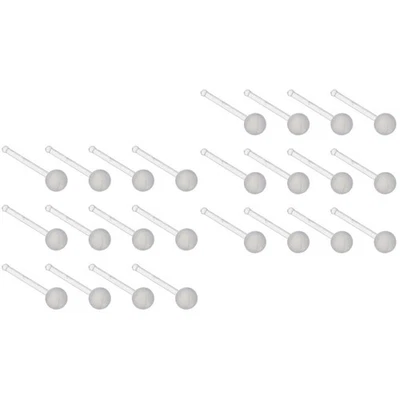  40 PCs Körperschmuck Nasenringe Retainer Flexibler Lippenohrennasenring klarer - Bild 1 von 4