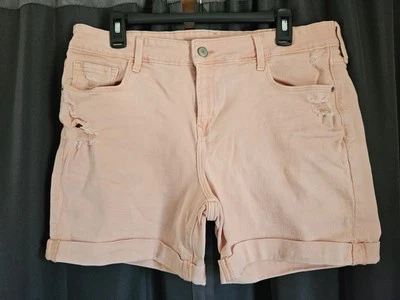 Pantalones cortos de jean Old Navy para mujer color melocotón Foto 1 de 4