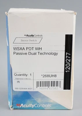 AcuityControls WSXA PDT WH Passive Dual Technology Wall Switch Sensor - Image 1 of 4