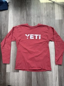 Yeti Red Long Sleeve Large Used - Picture 1 of 4