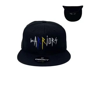 Warriors Snapback Hat All Black - Picture 1 of 7