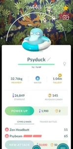 ✨Shiny Psyduck Swim Ring With Special Backround ✨ - PTC - Description - Picture 1 of 1