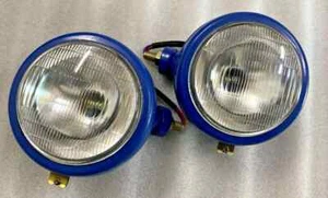 Adatto per Ford Trattore Set Luci di Testa Lato LH e RH 12 V Blu - Foto 1 di 3