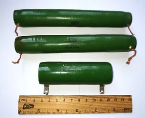 Mix aus 3 Stück PE-75 20 Ohm, PEV-50 30 Ohm drahtgewickelte Keramik Lastwiderstände sowjetisch - Bild 1 von 4