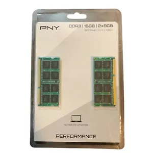 PNY Memory Sticks DDR3|16GB|2x8GB 1600MHz | CL11 | 1.35V New Unopened - Picture 1 of 4