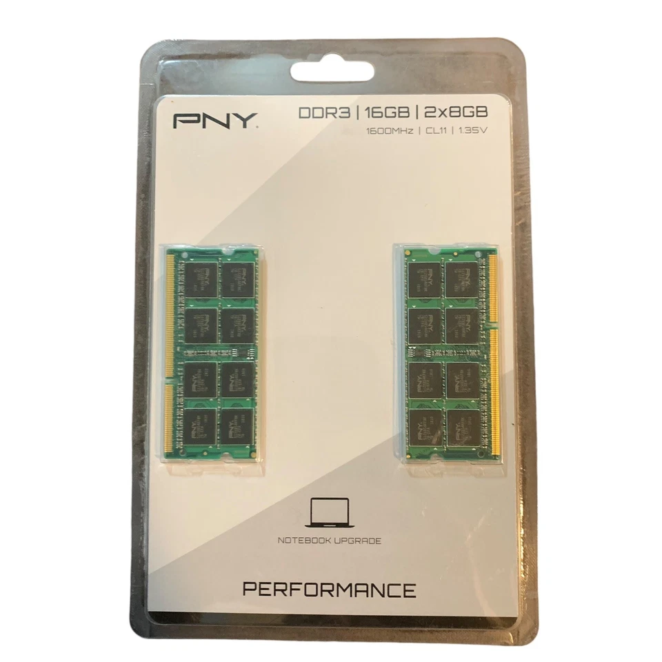 PNY Memory Sticks  DDR3|16GB|2x8GB 1600MHz | CL11 | 1.35V New Unopened - Image 1 of 4