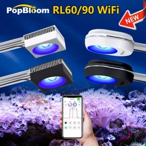 PopBloom RL60 RL90 WiFi LED Reef Aquarium Light Full Spectrum Marine Coral Tank - Picture 1 of 17
