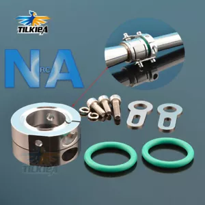 Supporto in lega salvatubo di scarico in alluminio per motore marino testata 7/8" o 22mm - Foto 1 di 4