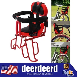 Silla portabicicletas para bebés niños portabicicletas seguridad asiento para niños pequeños silla de montaje trasero - Imagen 1 de 23