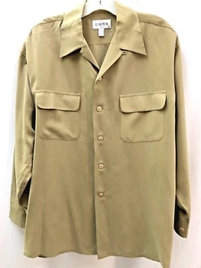 OLIVGRÜNE SEIDENBLUSE LANGARM Größe M VON VOTRE NOM - Bild 1 von 5