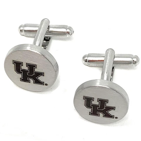 Kentucky Wildcats UK Cuff Links Silver Cufflink Set Cover