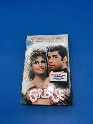 NEW SEALED 20TH ANNIVERSARY LIMITED EDITION GREASE VHS TAPE, CD & SCRIPT - Image 1 of 4