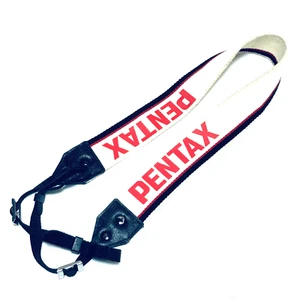 🍙Exc+5🍙Genuine vintage Pentax Red/White Camera Strap (41mm 1.6in) from Japan - Picture 1 of 10