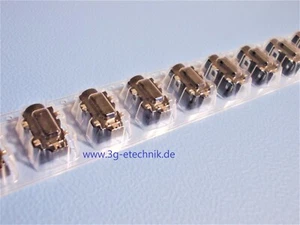 50 Stück   1503 03 Lumberg 3-polige abgew. 3.5mm-Stereo-Klinkeneinbaukup. 150303 - Bild 1 von 1
