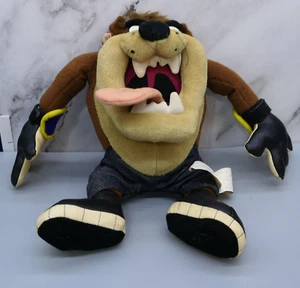 VINTAGE 2000 Looney Toons Taz Tazmanian Devil Snowboard Plush RARE - Picture 1 of 6