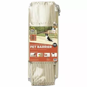 Hakuna Pets Timber Extra-Wide Expanding Pet Barrier - 761 - Picture 1 of 1