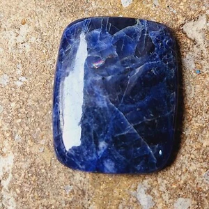 Natural SODALITE/ BLUE 69 Cts Square Shape Gemstones Cabochon flatback Loose L03 - Picture 1 of 6