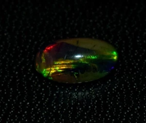 Natural Multi Fire Opal Cabochon 1.15 Ct Certified Loose Gemstone - Picture 1 of 5