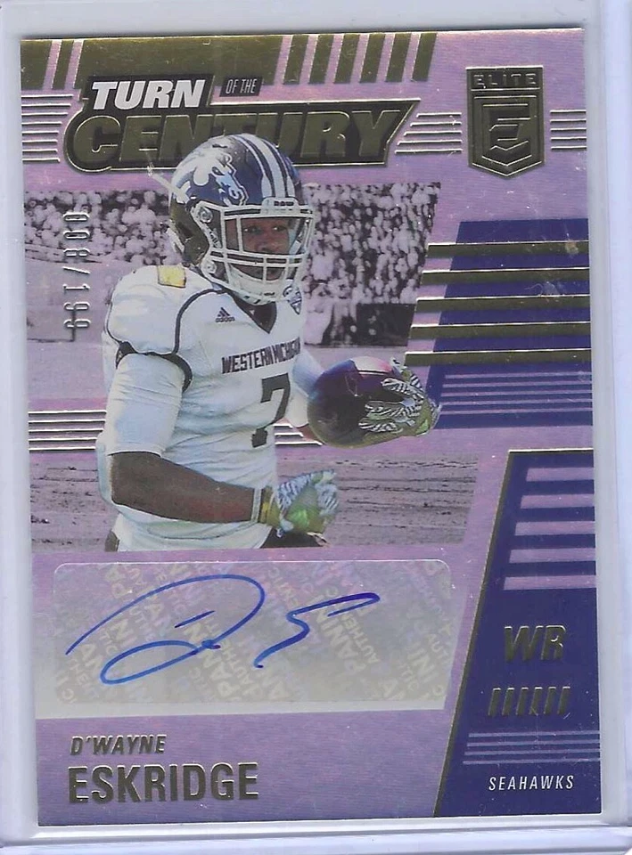 D'WAYNE ESKRIDGE 2021 DONRUSS ELITE TURN OF THE CENTURY AUTO RC #D 008/199 - Image 1 of 1
