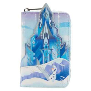 NWT Loungefly Disney Frozen Queen Elsa Castle Zip Around Wallet - Picture 1 of 4