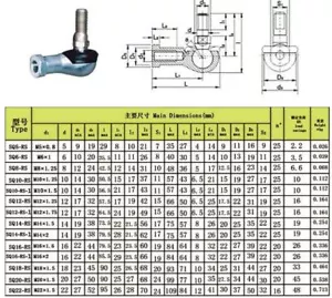 2 pcs SQ6 M6 Bore 90 Degrees Connector Ball Joint Rod End Bearing 6mm Male - Picture 1 of 2