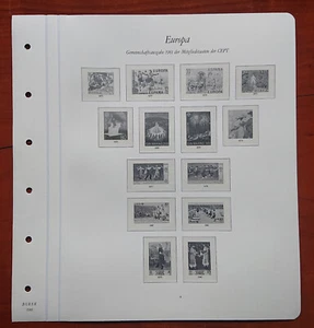 Hoja preimpresa Europa edición comunitaria 1981 Estados miembros CEPT España - Imagen 1 de 6