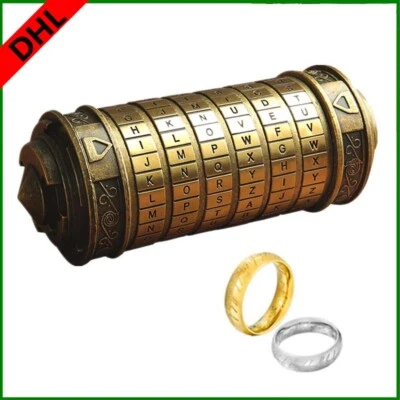 MARKENLOS Da Vinci Code Mini Cryptex Rätsel und Puzzle für Weihnachten,Lock Puzzle Boxen