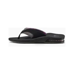 Reef Fanning Flip Flops in Black/Grey - Picture 1 of 5