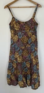 Auguste The Label Dress Womens Size 10 Boho Midi Floral Lined Purple Blue - Foto 1 di 8