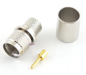 Mini-UHF Stecker Koax Stecker LMR-400 Crimp 2 Stück - USA Amateurfunk Verkäufer - Bild 1 von 1