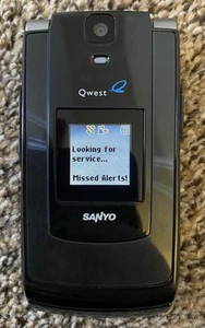 Teléfono Celular Abatible Sanyo Katana II Negro De Colección con Cargador y Caja Original - Imagen 1 de 10