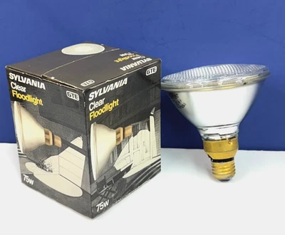 75PAR/FL 75W 120V Clear Floodlight Non-LED LIGHT BULB Lamp SYLVANIA 15518 - Image 1 of 4