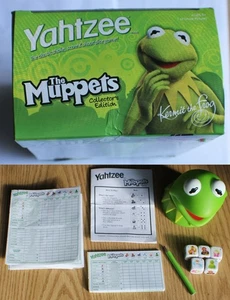 The Muppets Yahtzee Collector’s Edition Hasbro w/ Kermit Dice Cup & Custom Dice - Picture 1 of 8