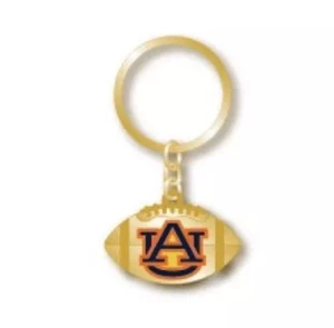 Jackson Arnold SEC Auburn Tigers Gold Tone Football Aminco Keychain NCAA NEW - Picture 1 of 3