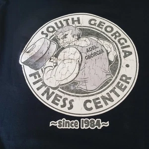 VTG Gildan Shirt Mens XL Black Buds Gym Long Sleeve South Georgia Cotton Tee - Picture 1 of 7