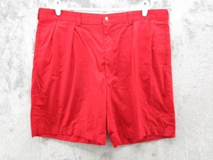 Polo Golf Shorts Mens 40x8 Red Pleated Classic Fit Shield Crest Ralph Lauren - Picture 1 of 17