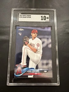 2018 Topps Chrome Shohei Ohtani White Jersey  RC #150 SGC 10 - Picture 1 of 2