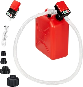 Automatic Fuel Transfer Pump 3.2 GPM Auto-Stop, Extra Long Hose, USB Battery Gas - Picture 1 of 12