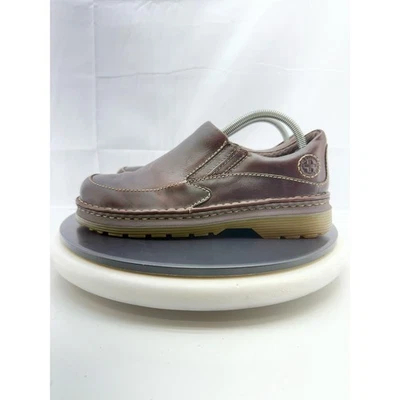 Mocasines sin cordones de cuero marrón Dr. Martens Neil talla para hombre 8 mujer 9 zapatos informales Foto 1 de 4