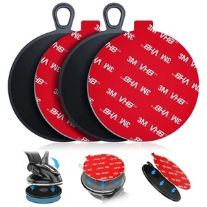 Dashboard Pad Mounting Disk for Suction Cup Phone Mount, 2.95in/75mm Sticky A... - Picture 1 of 7