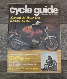 Vintage Cycle Guide Feb 1973 Motorcycle Magazine - Picture 1 of 5
