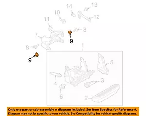 FORD OEM 09-16 F-150 Running Board Step-Mount Nut W520113S440 - Foto 1 di 2