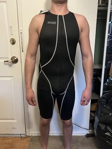 Speedo Swimsuit Fastskin Speedsuit Kneeskin racing Olympic Skinsuit Medium Mens - Picture 1 of 4