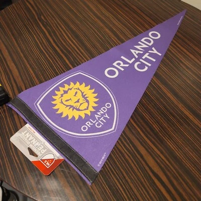 Orlando City FC 12"x30" Premium Banderín MLS Fútbol 2014 Wincraft Hecho en EE. UU. Foto 1 de 4