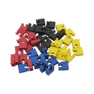 2.54mm PCB Pin Header Jumper Cap Short Shunt Links Motherboard Colorful X 100pcs - Picture 1 of 3