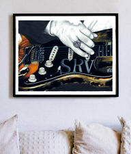Stevie Ray Vaughan Vaughn Srv Fender Strat #1 Guitar Poster Print Wall Art 16x20
