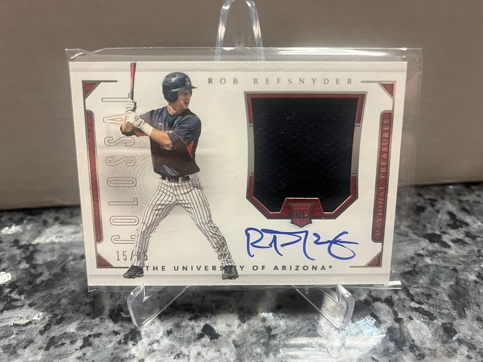 2016 Panini National Treasures Rookie Autograph ROB REFSNYDER RC Auto Patch /25 - Image 1 of 2