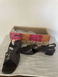 Women's Vintage Shoes Joyce California Black leather Size 7.5M, Unworn