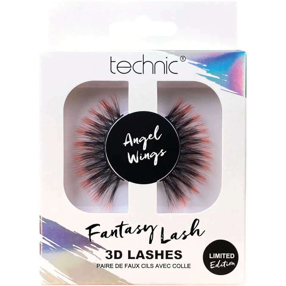 BADGEQUO Fantasy Lashes Engelsflügel - Falsche Wimpern Augen schwarz lang natürlich aussehend
