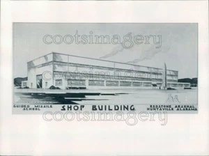1953 Press Photo Architect Conception Shop Building Redstone Arsenal Alabama - Picture 1 of 2